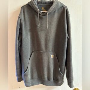 Men’s Carhartt Hoodie, Size M, Gray, Worn but great condition, Front Pocket